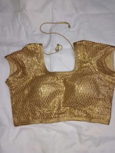 Gold Sparkling Sequin Ethnic Blouse