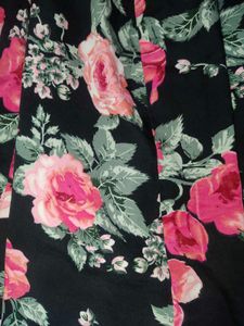 Floral Print Midi Skirt