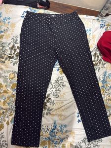 Polka Dot Straight Leg Pants