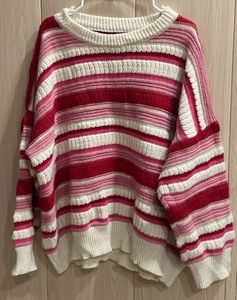 Korean Striped Knit Sweater