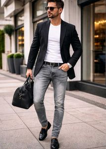 Stylish Grey Denim Jeans