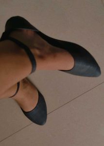 New Black Ballerina Sandals