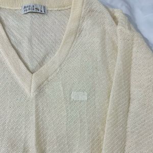 Vintage V-Neck Knit Sweater