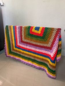 Handmade Crochet Granny Square Blanket