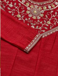 Elegant Red Kurta Set with Dupatta