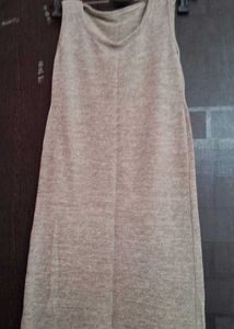 Comfortable Sleeveless Knit Dress