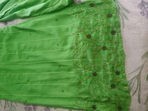 Vibrant Green Embroidered Kurta Set