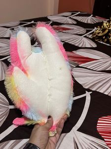 Fluffy Rainbow Cat Plush Toy