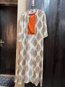 Three Peice Cordset With 2 Kurtis