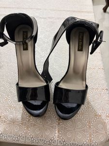 Black Patent Platform stiletto Heels