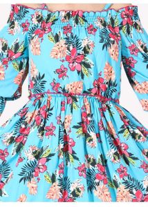 Off Shoulder Floral Dress