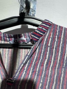 Striped Button-Down Dress