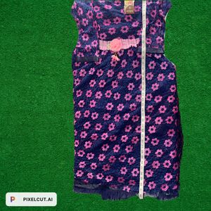 Girls Gown With Lagging