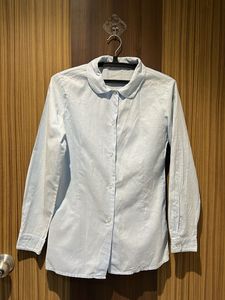 Light Blue Peter Pan Collar Shirt