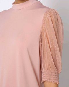 Chic Mesh Sleeve Top