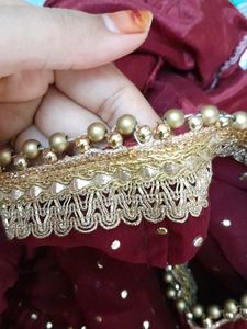 Maroon Patiala Dress