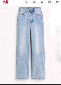 H&M Light  Wide Leg Jean