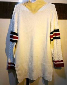 Beautiful Imported Striped Knit Sweater