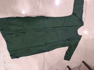 Green Embroidered Kurta with dupatta