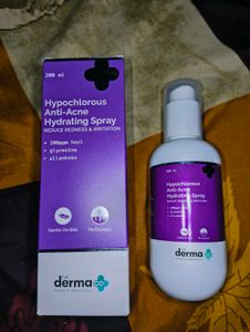 New DermaCo Hypochlorous anti Acne Hydrating Spray