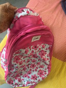 Floral Pink School Bag