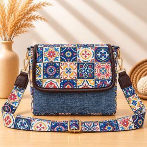 Jute Print Crossbody Bag