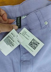 H&amp;m wide leg lavender pants🪻with tag.
