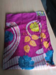 Vibrant Floral Print Saree