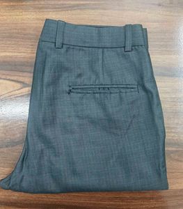 Dark Gray Stitched Formal Pants