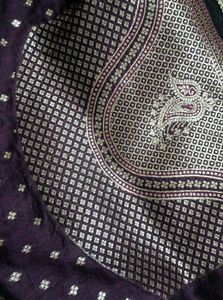 Elegant Purple Banarasi Silk Saree