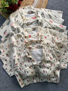 Printed Blouse with Short Sleeves