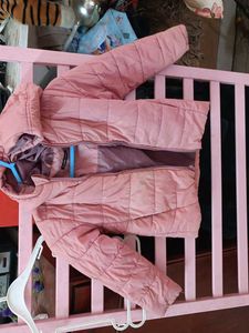 Zudio Girls Pink Puffer Jacket