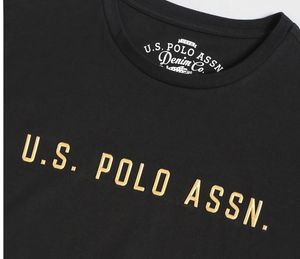 US Polo Assn. Black Graphic T-Shirt