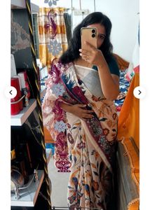 Beautiful Floral Print Saree