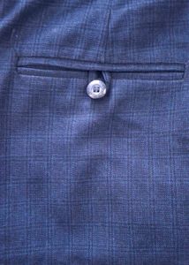 Men's Classic Navy Plaid Trousers