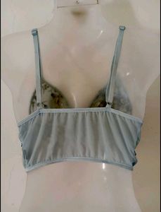 Sheer Floral Embroidered Bralette