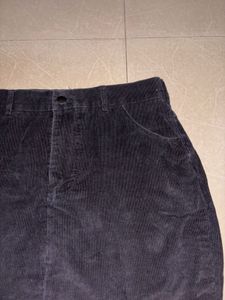 Classic Black Corduroy Skirt
