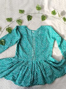 Striped Green Kurta