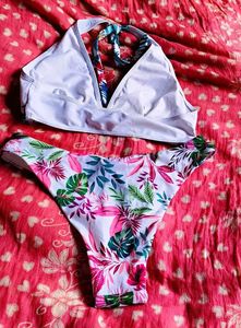 Women's Tropical Print Bikini Set
