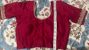 Sequin Maroon Saree