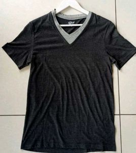 Celio Gray V-Neck Tshirt