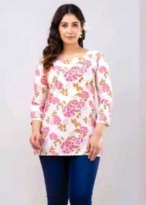 Floral Print Kurta