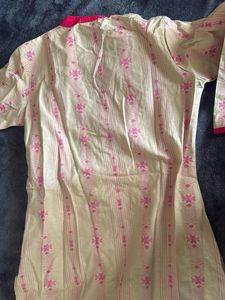 Elegant Pink and Beige Kurta