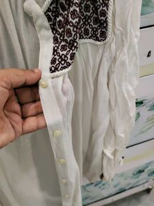 Elegant Embroidered White Blouse