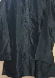 Men's Black Kurta Pajama
