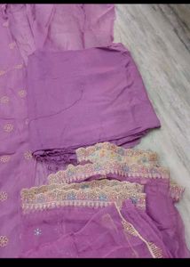organza shimmer suit