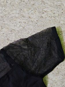 Black Graphic Mesh T-Shirt