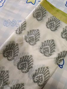 Off White Cotton Silk Sarees New