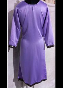 Elegant Purple Satin Kurta