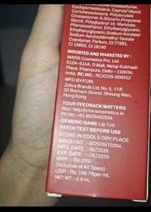 Mars Four Letters Lip Tint used twice
